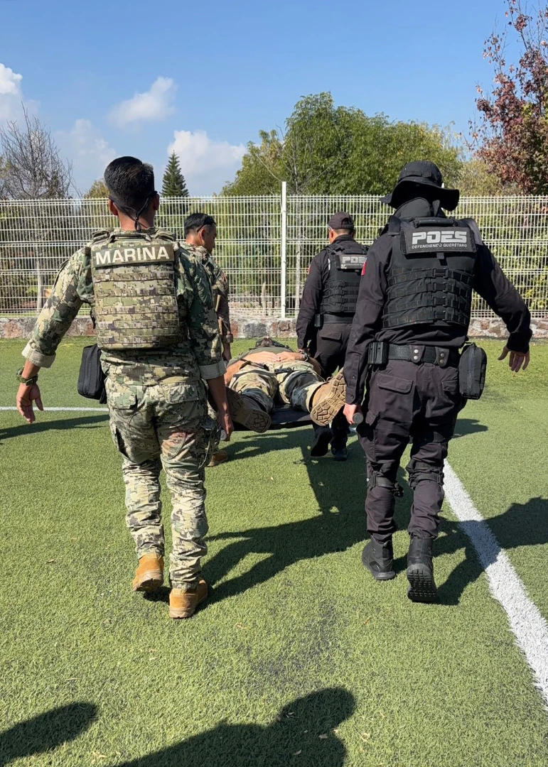 Policía Estatal participa en curso de medicina táctica impartido por agencias de Estados Unidos