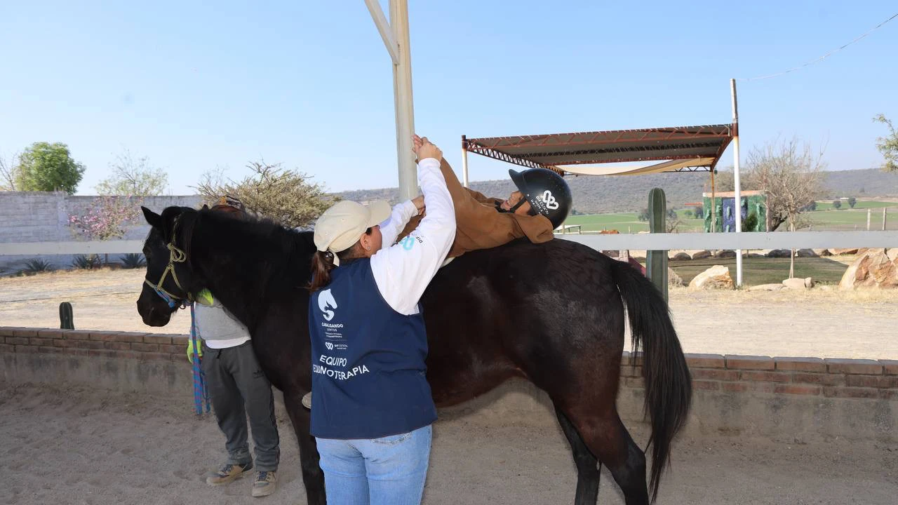 🐎💙 Inicia SEDIF sesiones de equinoterapia 2026 en Querétaro