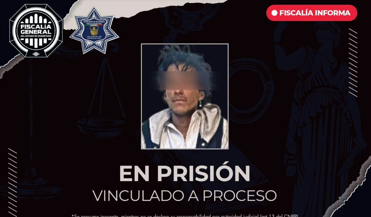 🚨 Vinculan a proceso a sujeto por robo con violencia en estética de San Juan del Río