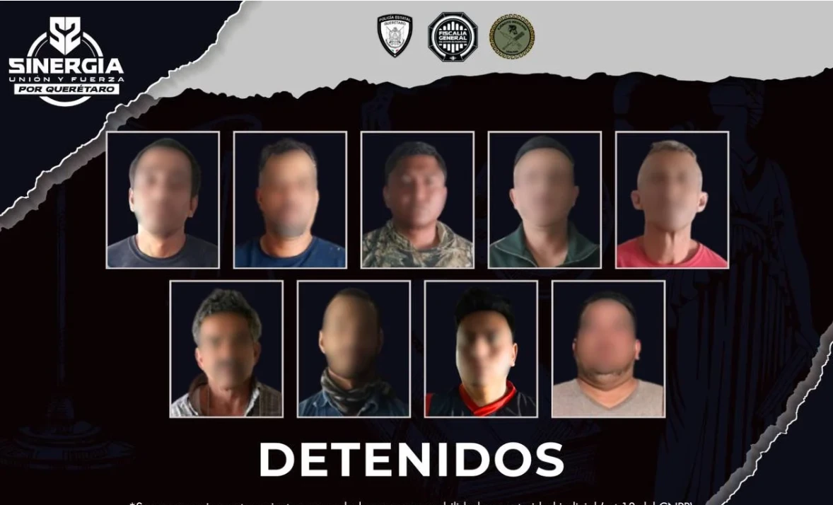 Cateos en El Marqués, Jalpan y Landa aseguran más de 160 mil litros de huachicol y nueve detenidos