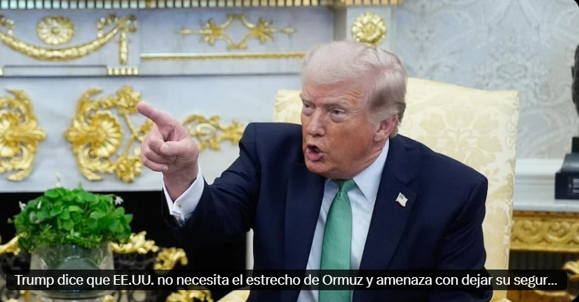 ¡TENSIÓN GLOBAL! Donald Trump AMENAZA CON DEJAR EL ESTRECHO DE ORMUZ EN MANOS DE OTROS PAÍSES