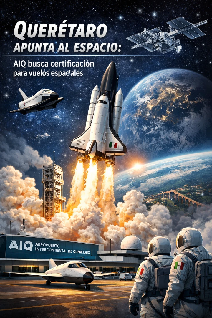 🚀 Querétaro apunta al espacio: AIQ busca certificación para vuelos espaciales