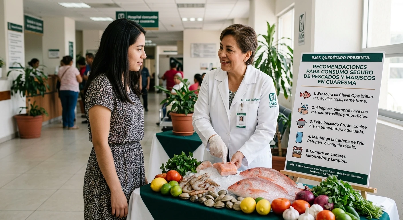 IMSS QUERÉTARO RECOMIENDA CÓMO CONSUMIR PESCADOS Y MARISCOS DE MANERA SEGURA ESTA CUARESMA