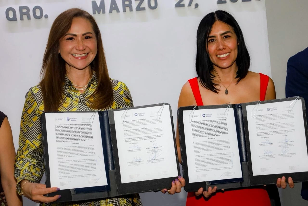 Firman convenio para impulsar el empleo digno y la autonomía económica de las mujeres en Querétaro