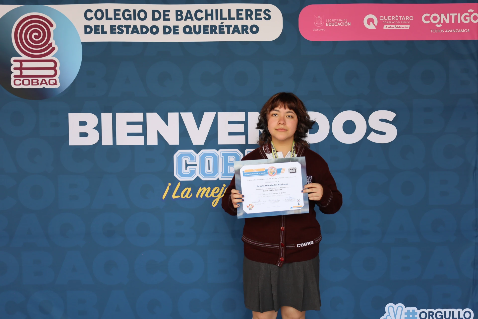 Estudiante de COBAQ Brilla en la XXXV Olimpiada Nacional de Química