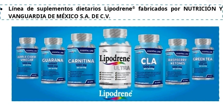COFEPRIS Emite Alerta Sanitaria sobre Suplementos Alimenticios Lipodrene