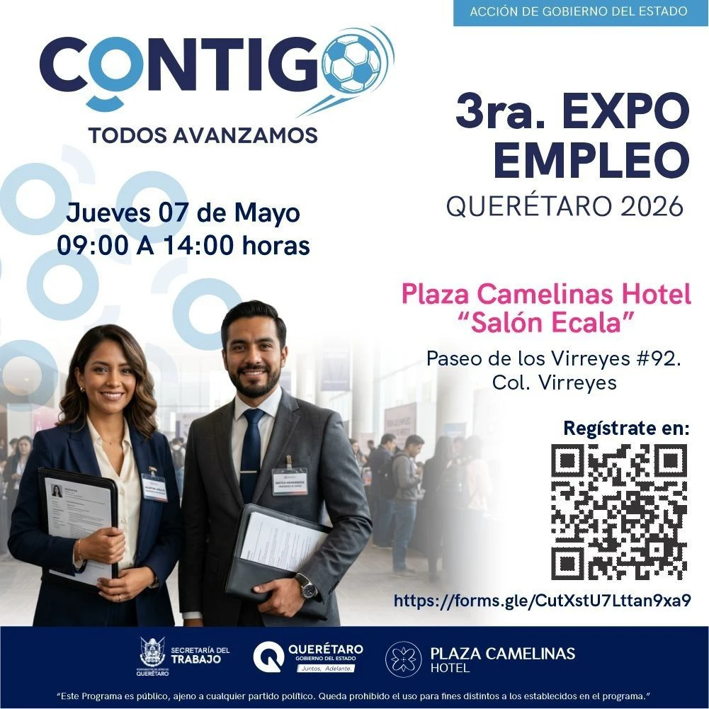 Invitación a la 3ra Expo Empleo Querétaro 2026