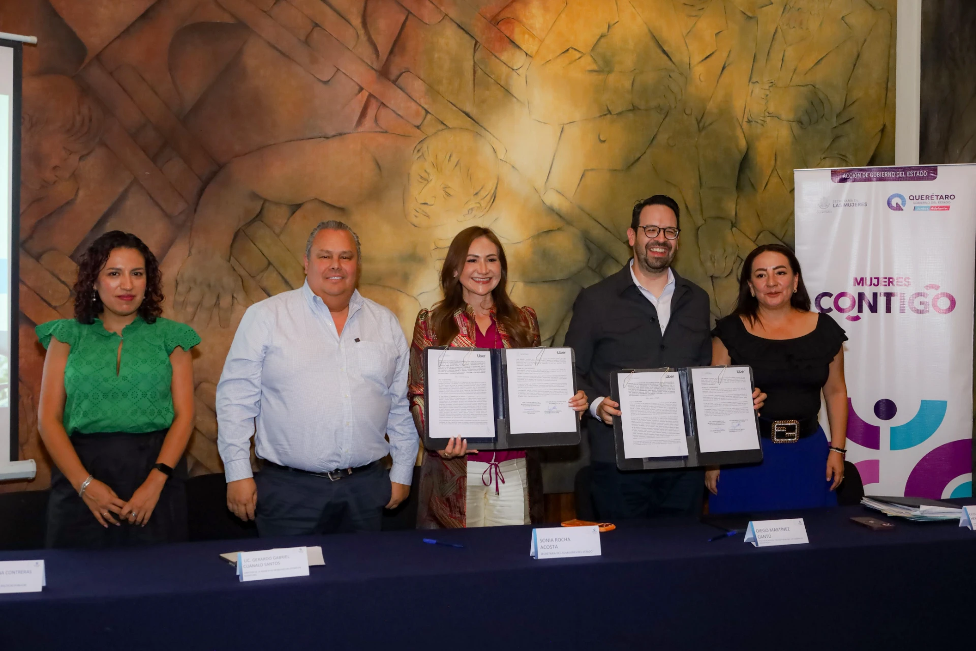 SEMUJERES y Uber firman convenio: Donarán viajes gratuitos para mujeres víctimas de violencia en Querétaro